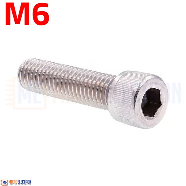 M6 Socket M6 Socket Head Cap Screws Bolts 304 Stainless Steel Allen Hex Drive ...