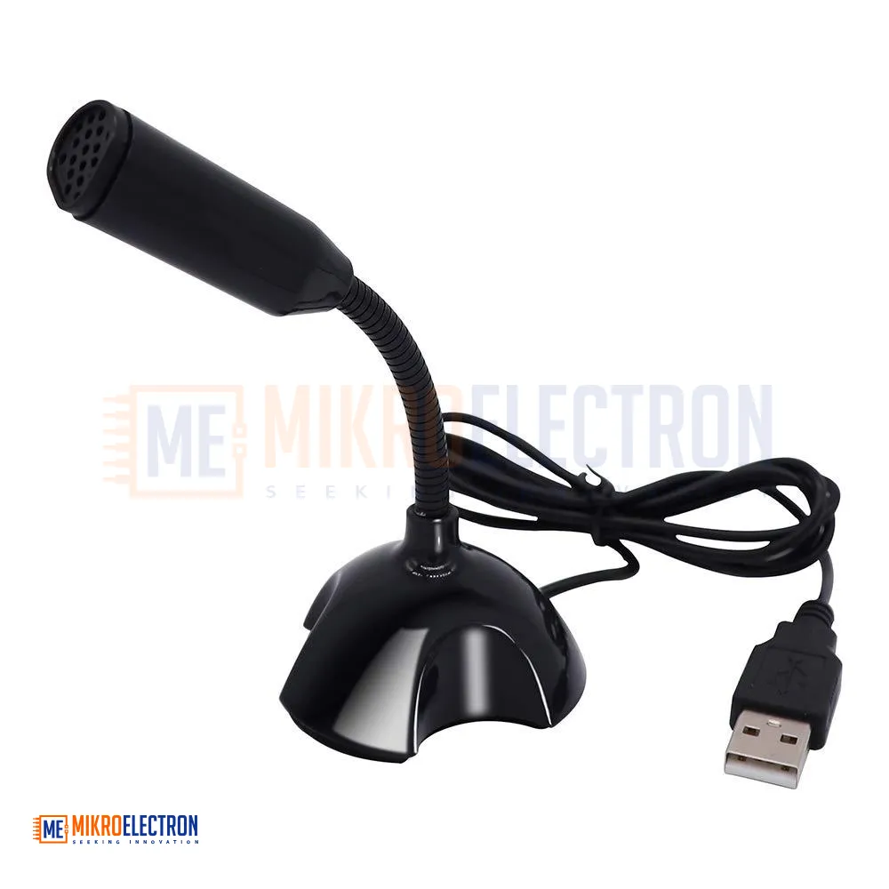 Microphone Raspberry Pi Board USB Desktop Microphone Black for Raspberry Pi 3/4B