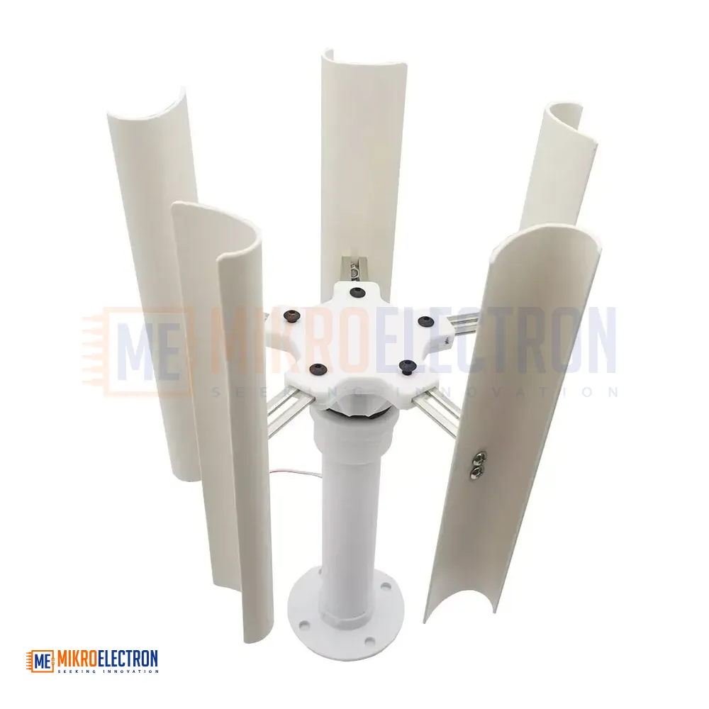Vertical Axis Five-blade Wind Turbine Three-phase Permanent Magnet Windmill