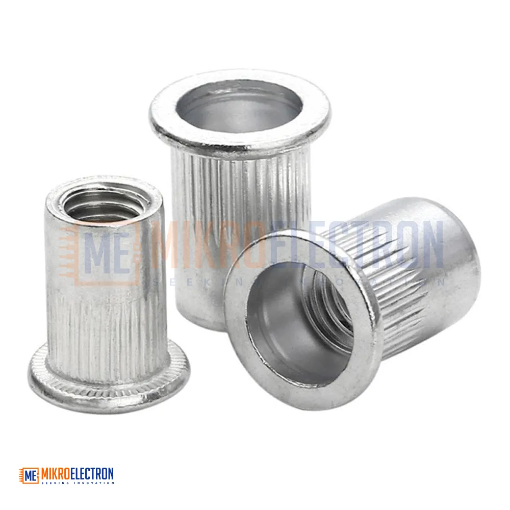 Aluminum Alloy Rivnut Flat Head Threaded Nut sert Cap Rivet