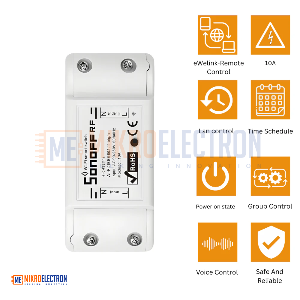 Sonoff Basic (R2) WiFi smart relay switch