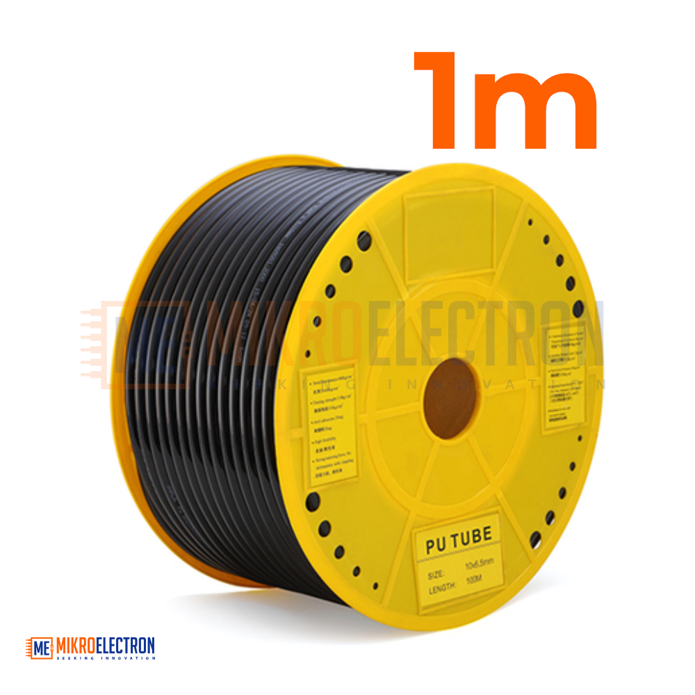 1m Pneumatic Hose PU Pipe 6 * 4 mm Air Tube Compressor Hose Black